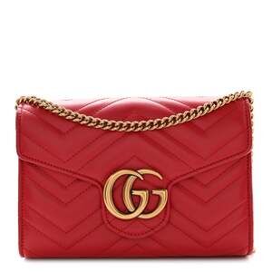 Gucci Calfskin Matelasse Gg Marmont #240653G10B